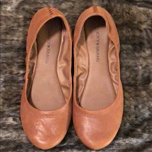 Worn Once Lucky Brand Leather Flats